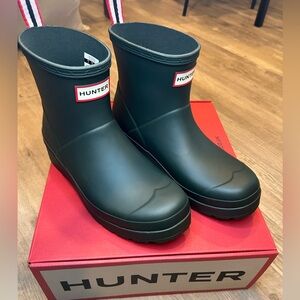 Hunter Original Play Short Women's Rain Boots Arctic Moss US Size 8